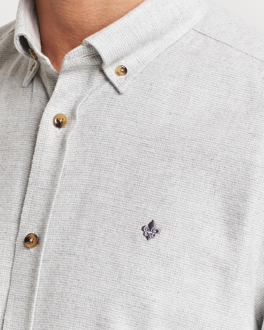 Uomini | Camicie | Morris | Flanell Check Shirt Grey