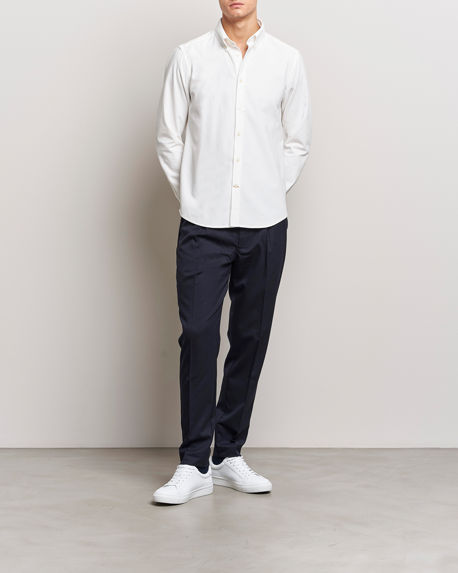 Uomini | Camicie | Morris | Douglas Corduroy Shirt Off White