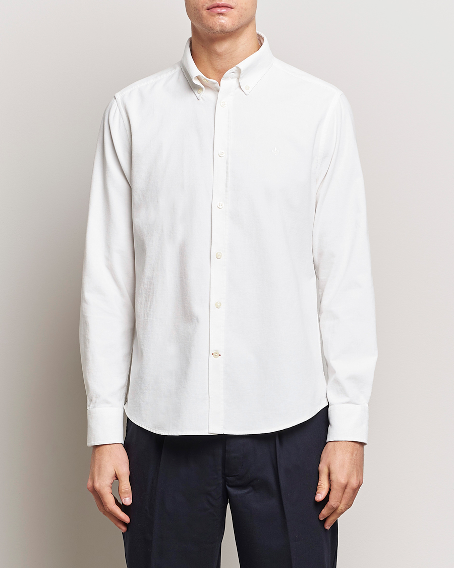 Uomini | Camicie | Morris | Douglas Corduroy Shirt Off White