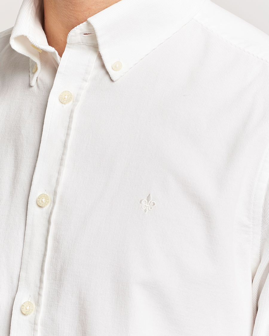 Uomini | Camicie | Morris | Douglas Corduroy Shirt Off White