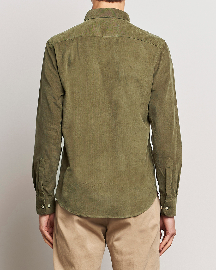 Uomini | Camicie | Morris | Douglas Corduroy Shirt Olive