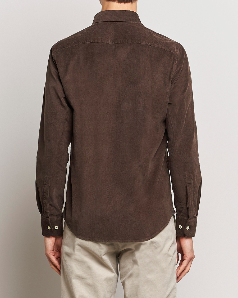 Uomini | Camicie | Morris | Douglas Corduroy Shirt Brown