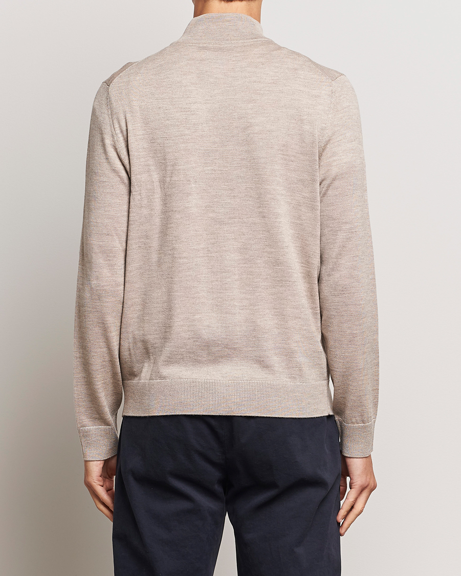 Uomini | Maglieria | Morris | Merino Zip Cardigan Khaki