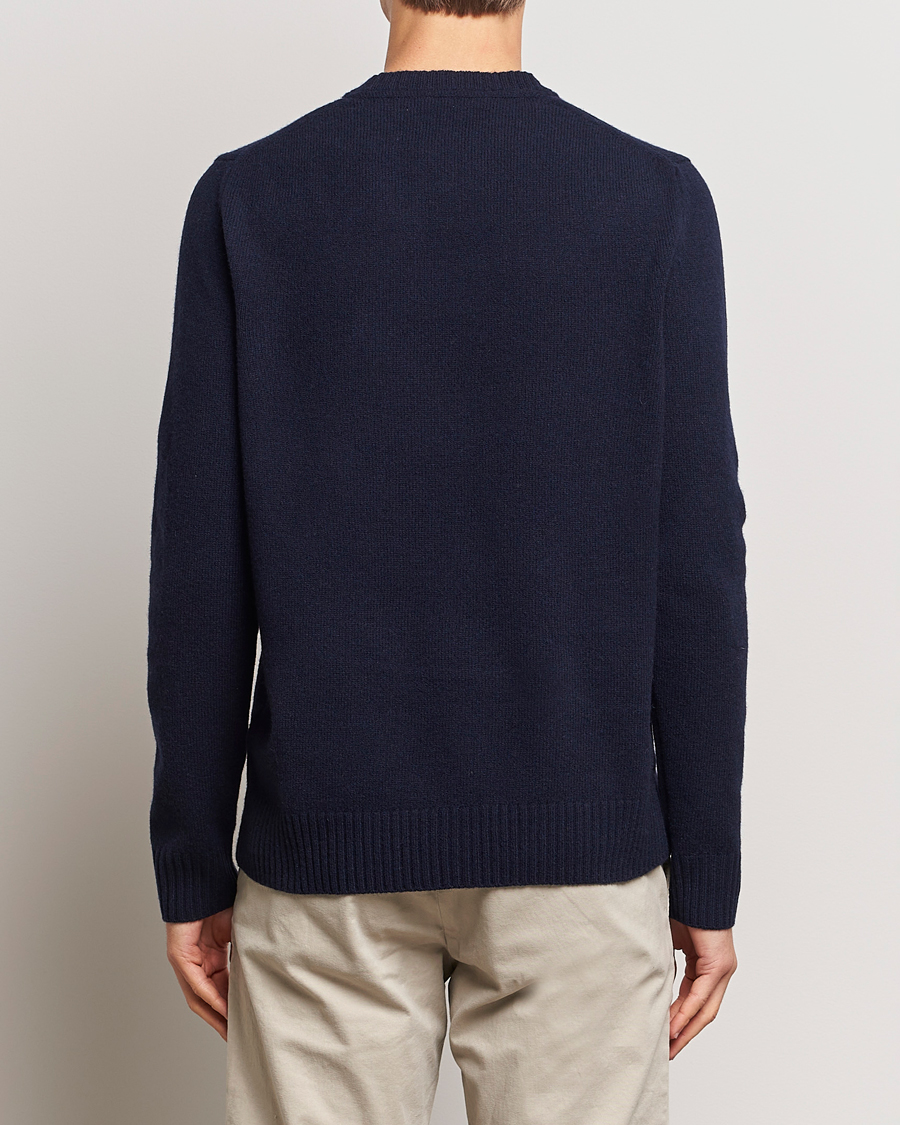 Uomini | Maglieria | Morris | Newton Crew Neck Navy