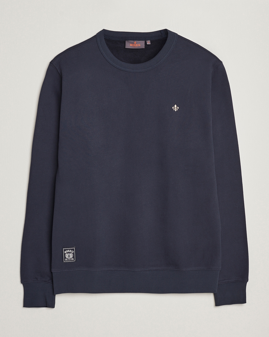 Uomini | Maglieria | Morris | Brandon Lily Sweatshirt Old Blue