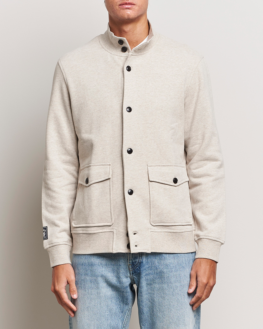 Uomini | Maglieria | Morris | Corwell Sweatshirt Cardigan Khaki