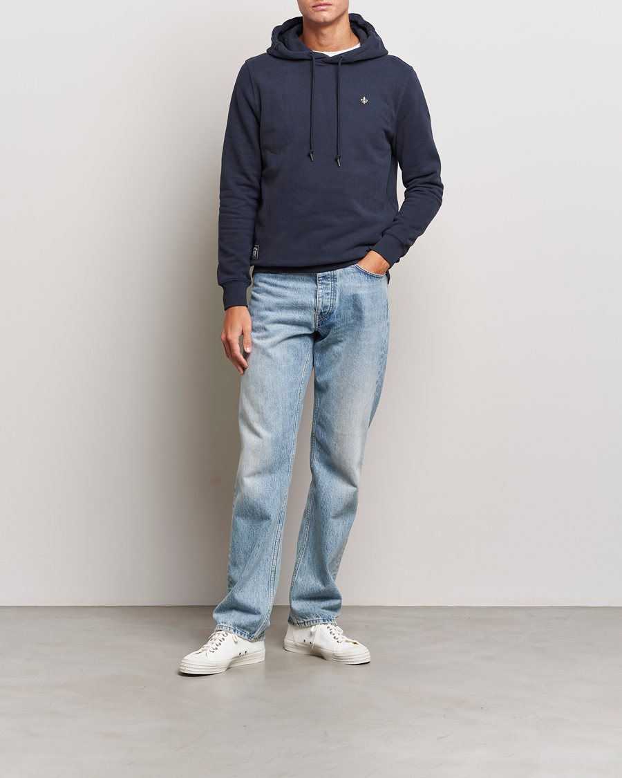 Uomini | Maglieria | Morris | Brandon Lily Hoodie Old Blue