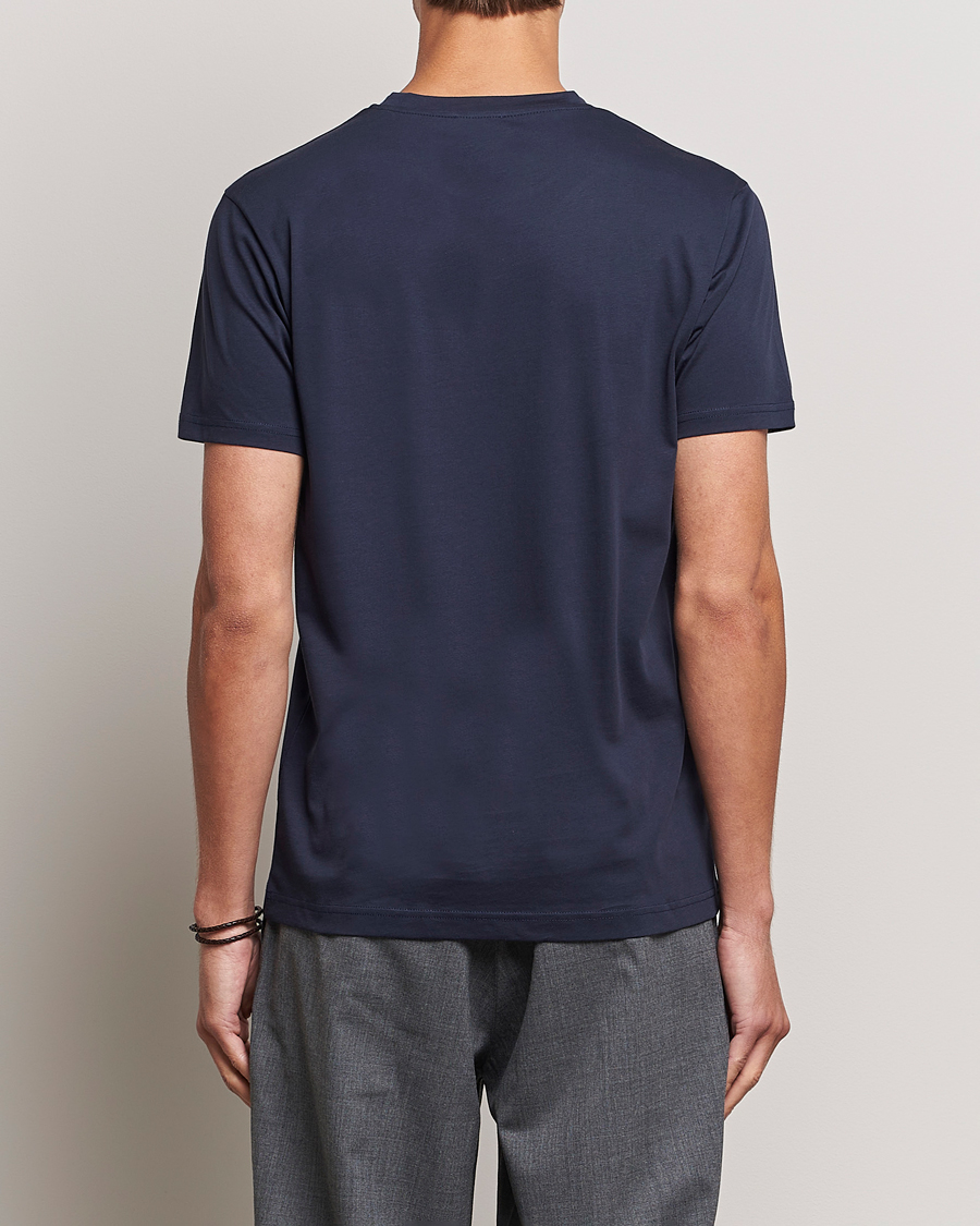 Uomini | T-shirt | Sunspel | Riviera Midweight T-Shirt Navy