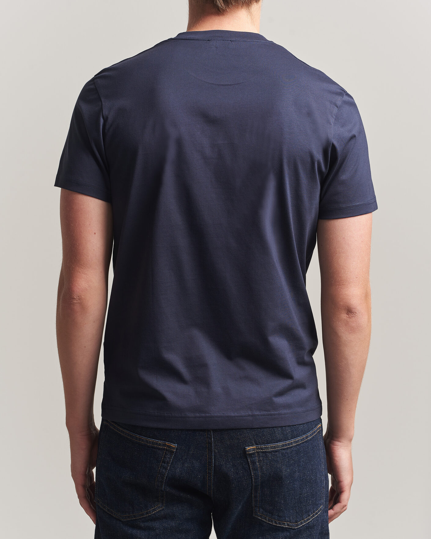 Uomini | T-shirt | Sunspel | Riviera Midweight T-Shirt Navy