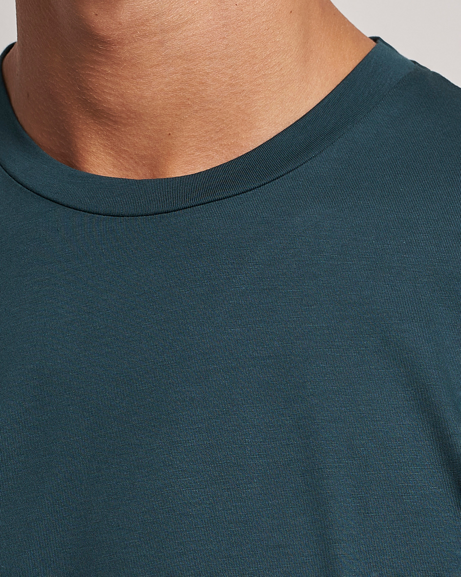 Uomini | T-shirt | Sunspel | Riviera Midweight Tee Peacock