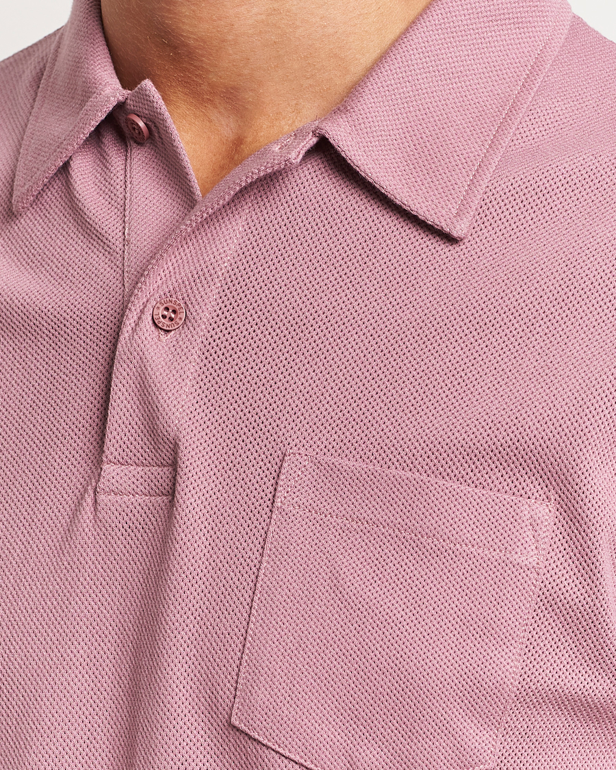 Uomini | Polo | Sunspel | Riviera Polo Shirt Vintage Pink
