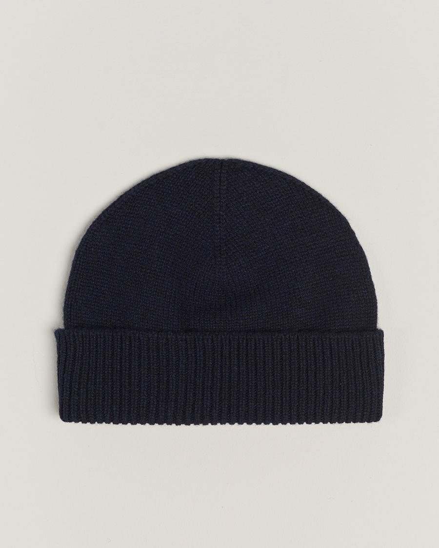 Uomini | Sunspel Lambswool Hat Dark Navy | Sunspel | Lambswool Hat Dark Navy