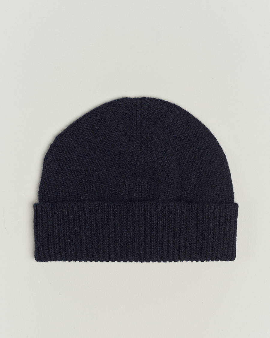 Uomini | Sunspel Lambswool Hat Dark Navy | Sunspel | Lambswool Hat Dark Navy