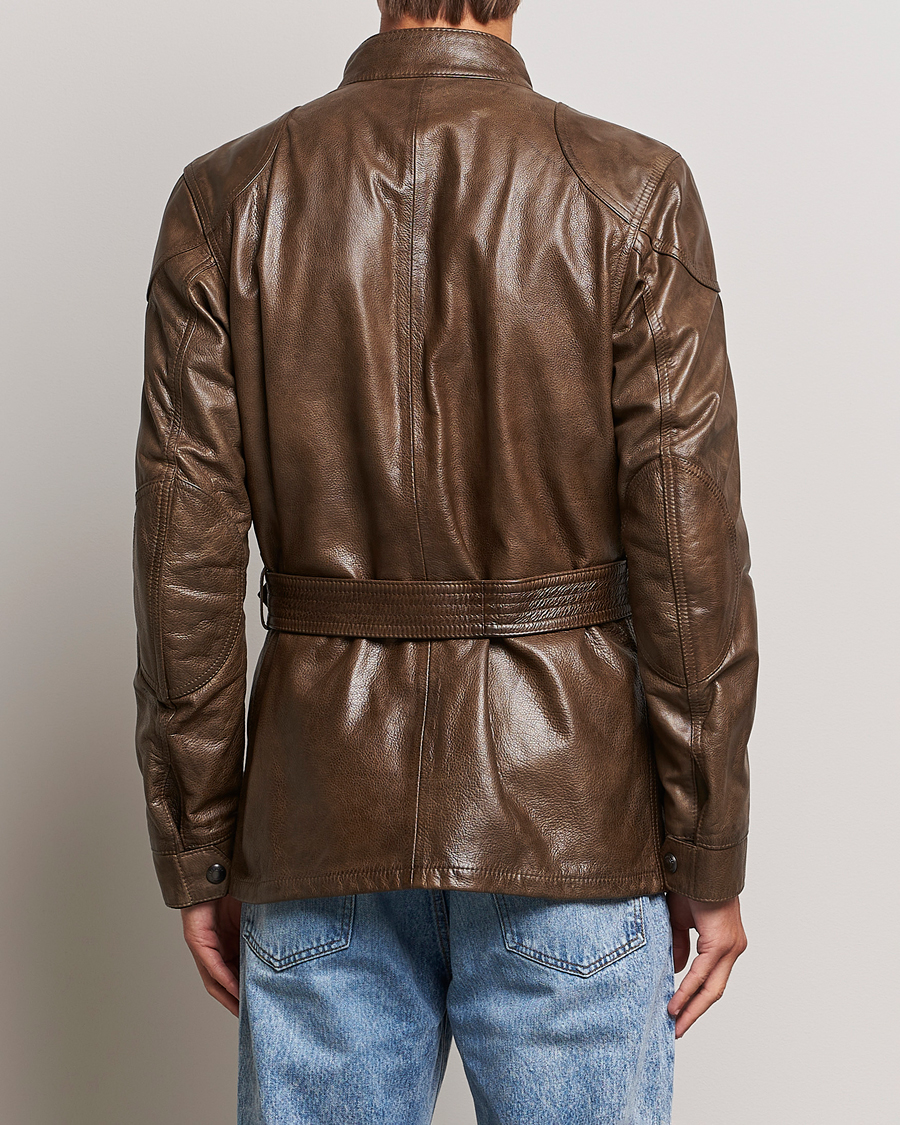Uomini | Giacche | Belstaff | Trailmaster Panther Leather Jacket Antique Bronze