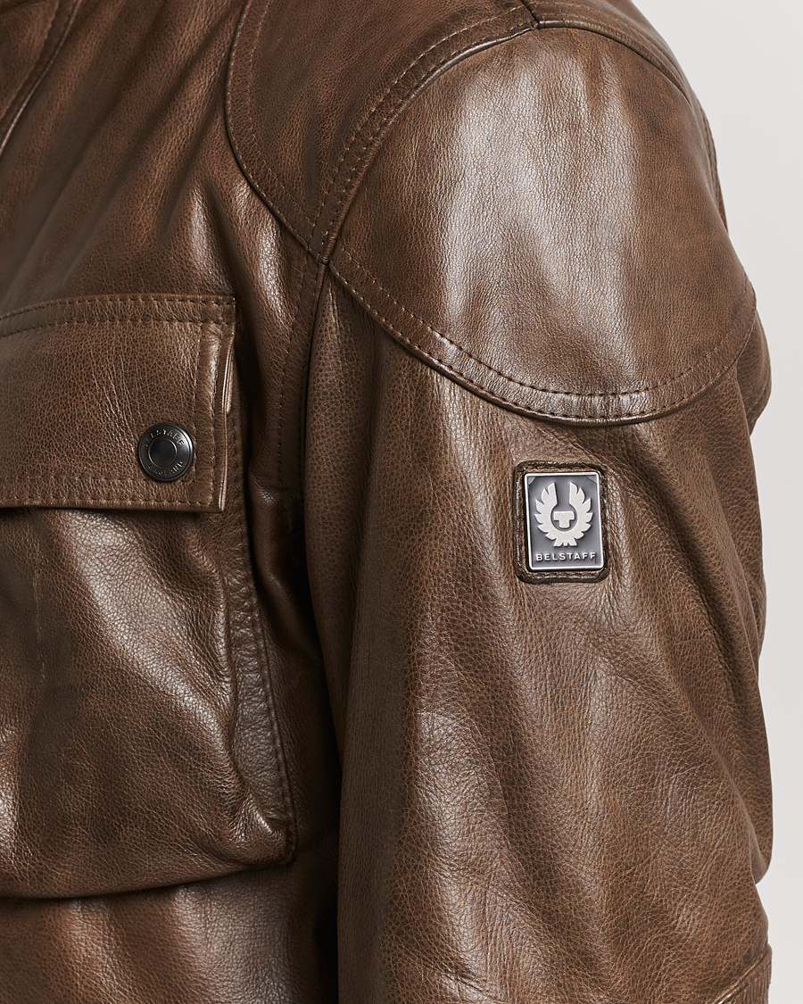 Uomini | Giacche | Belstaff | Trailmaster Panther Leather Jacket Antique Bronze