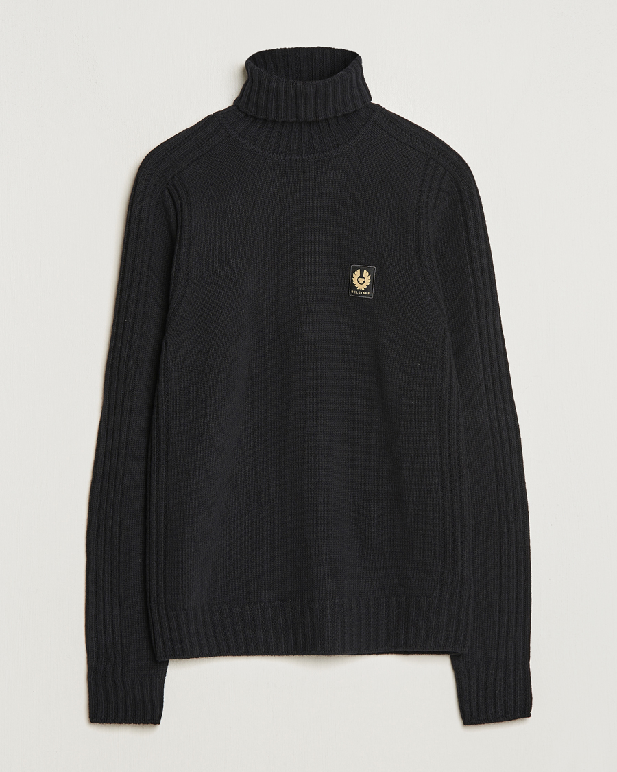 Uomini | Maglieria | Belstaff | Watch Wool Rollneck Black