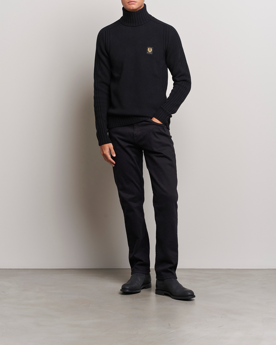 Uomini | Maglieria | Belstaff | Watch Wool Rollneck Black