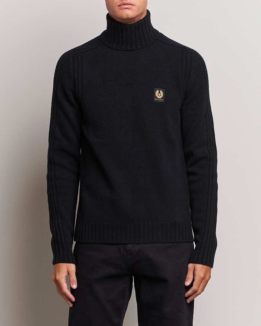 Uomini | Maglieria | Belstaff | Watch Wool Rollneck Black