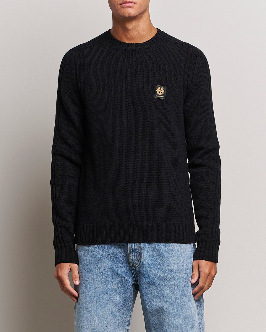 Uomini | Maglieria | Belstaff | Watch Wool Crewneck Black