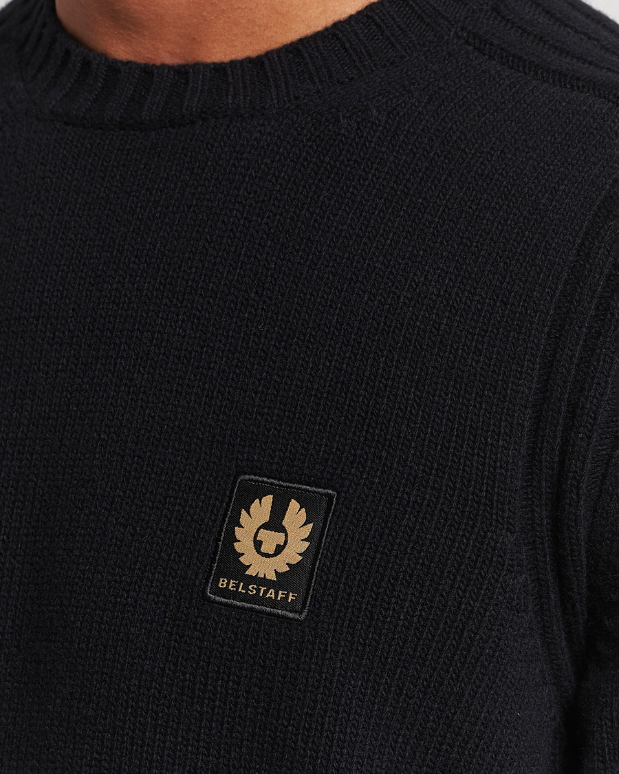 Uomini | Maglieria | Belstaff | Watch Wool Crewneck Black