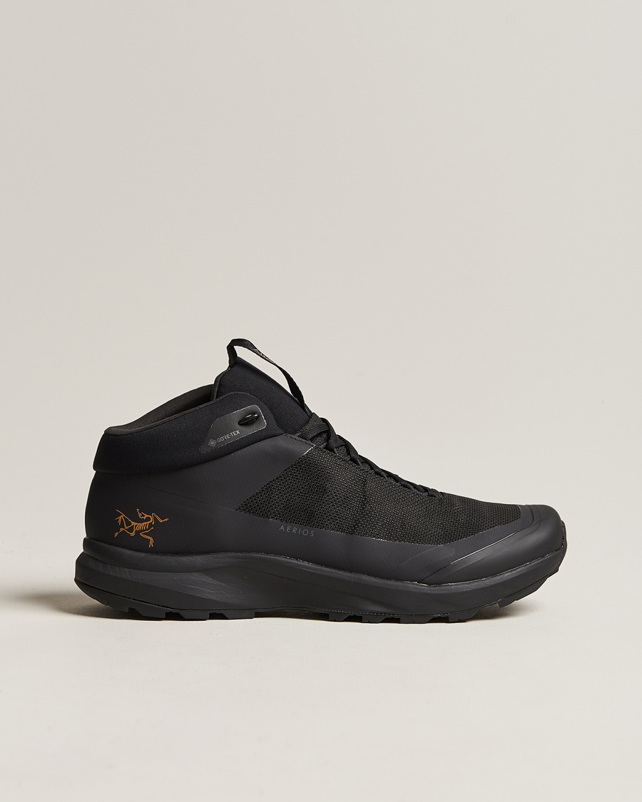 Uomini | Arc'teryx Aerios FL Mid GoreTex Boots Black | Arc'teryx | Aerios FL Mid GoreTex Boots Black