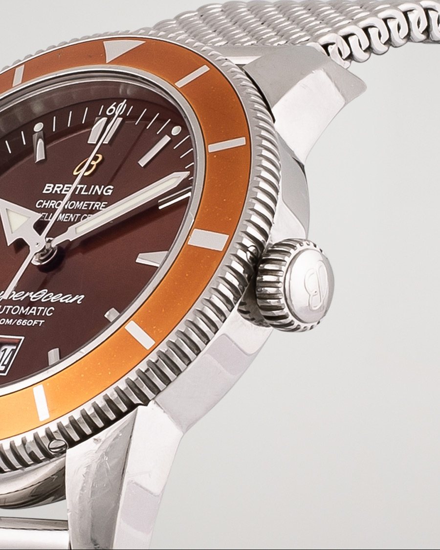 Uomini | Breitling Pre-Owned Superocean Heritage 46 A17320 Steel Brown | Breitling Pre-Owned | Superocean Heritage 46 A17320 Steel Brown