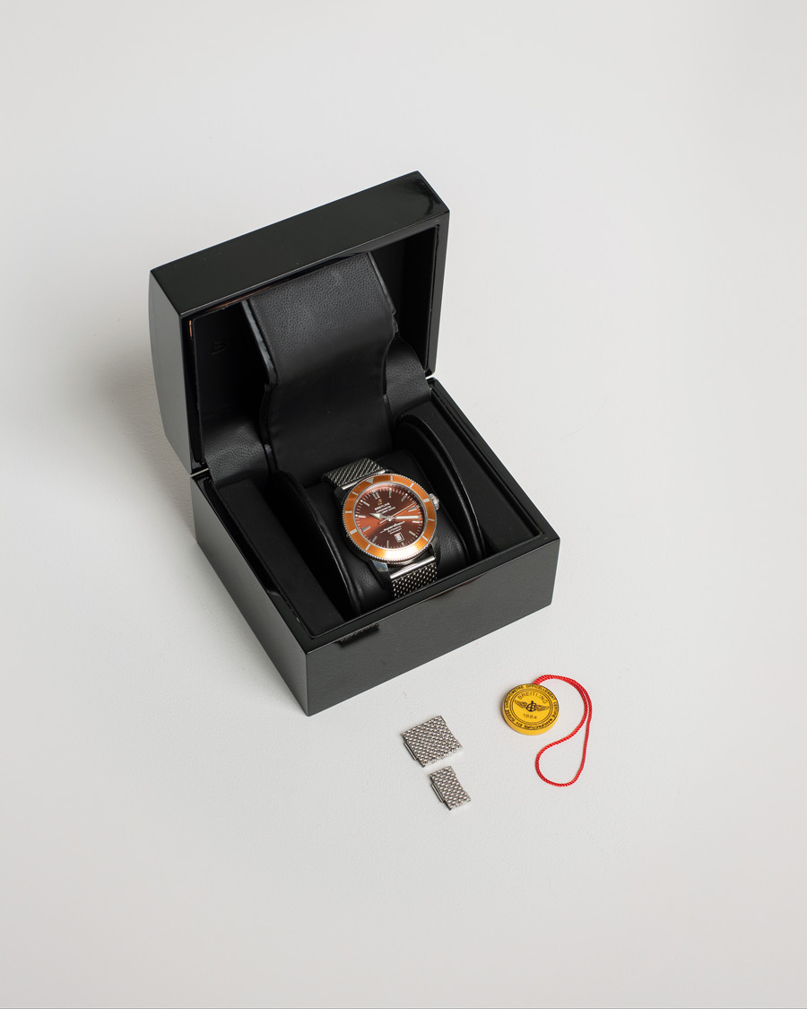 Uomini | Breitling Pre-Owned Superocean Heritage 46 A17320 Steel Brown | Breitling Pre-Owned | Superocean Heritage 46 A17320 Steel Brown