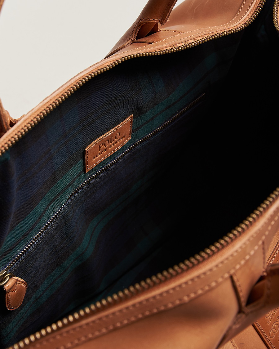 Uomini | Polo Ralph Lauren Heritage Leather Dufflebag Tan | Polo Ralph Lauren | Heritage Leather Dufflebag Tan