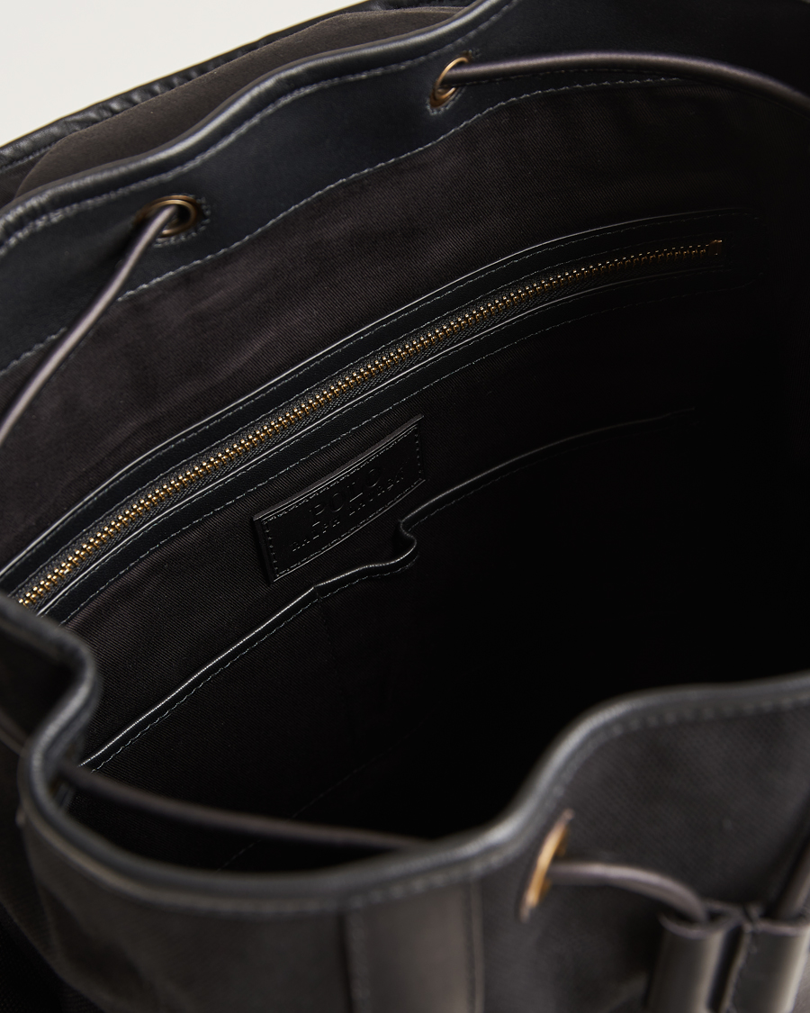 Uomini | Polo Ralph Lauren Canvas Backpack Black | Polo Ralph Lauren | Canvas Backpack Black