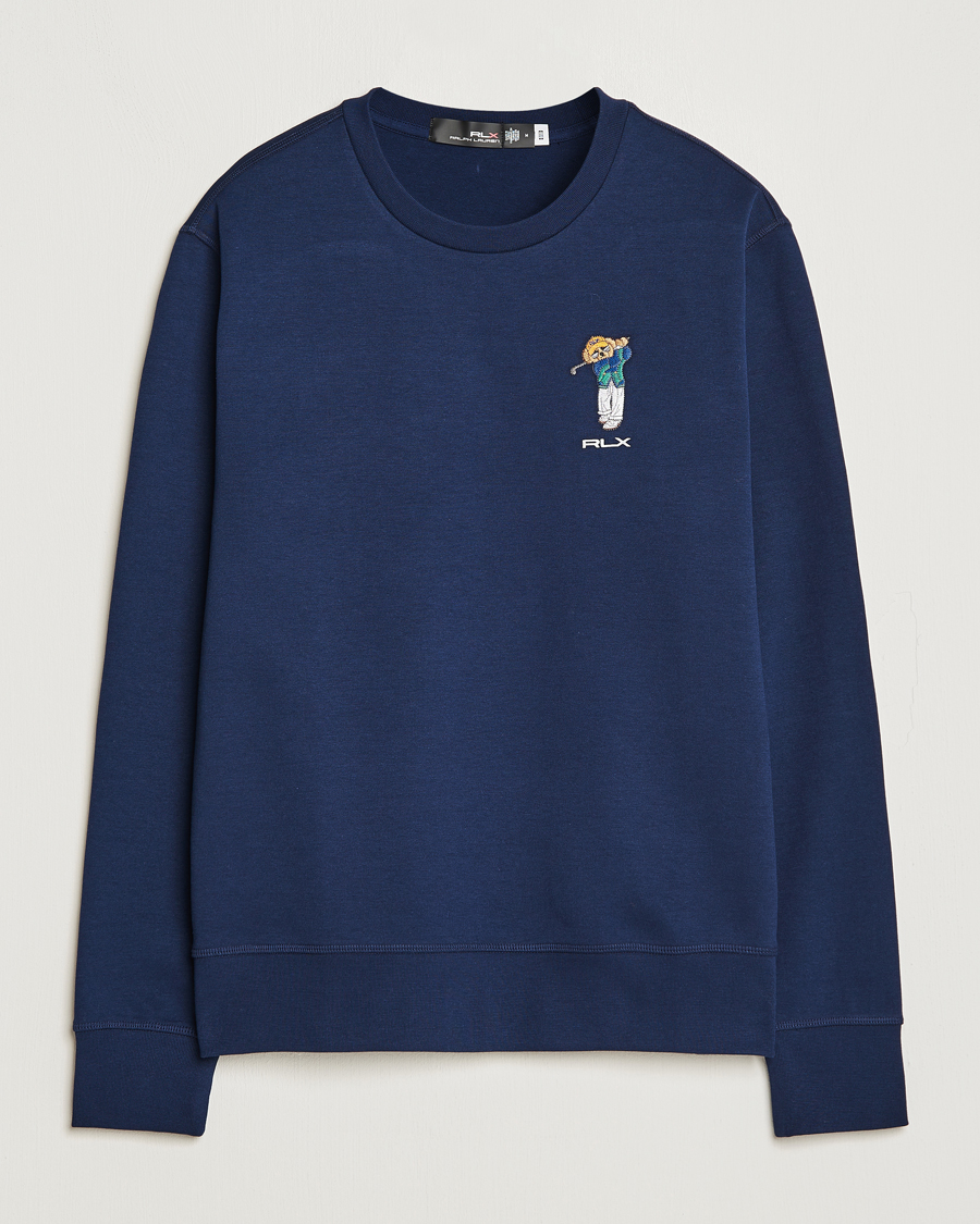 Uomini | Maglieria | RLX Ralph Lauren | Bear Double Knit Pullover French Navy