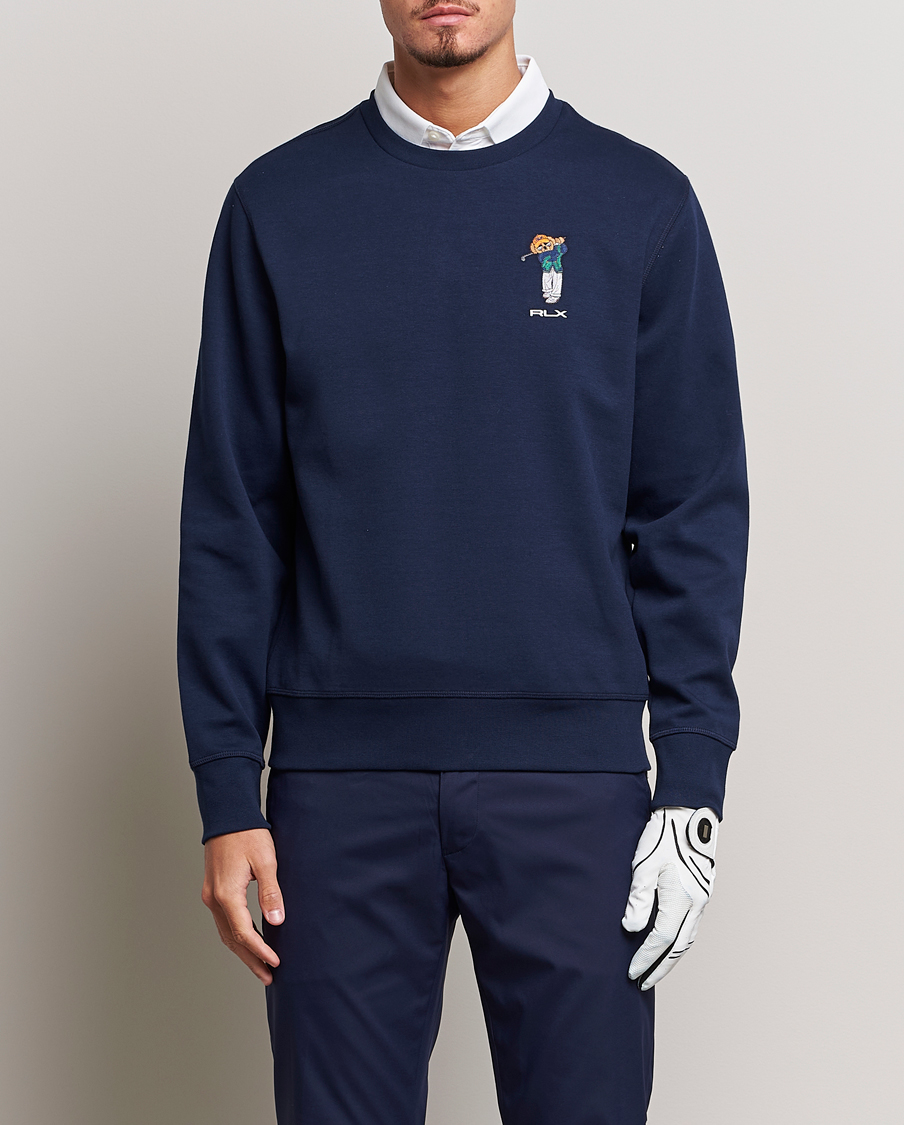 Uomini | Maglieria | RLX Ralph Lauren | Bear Double Knit Pullover French Navy