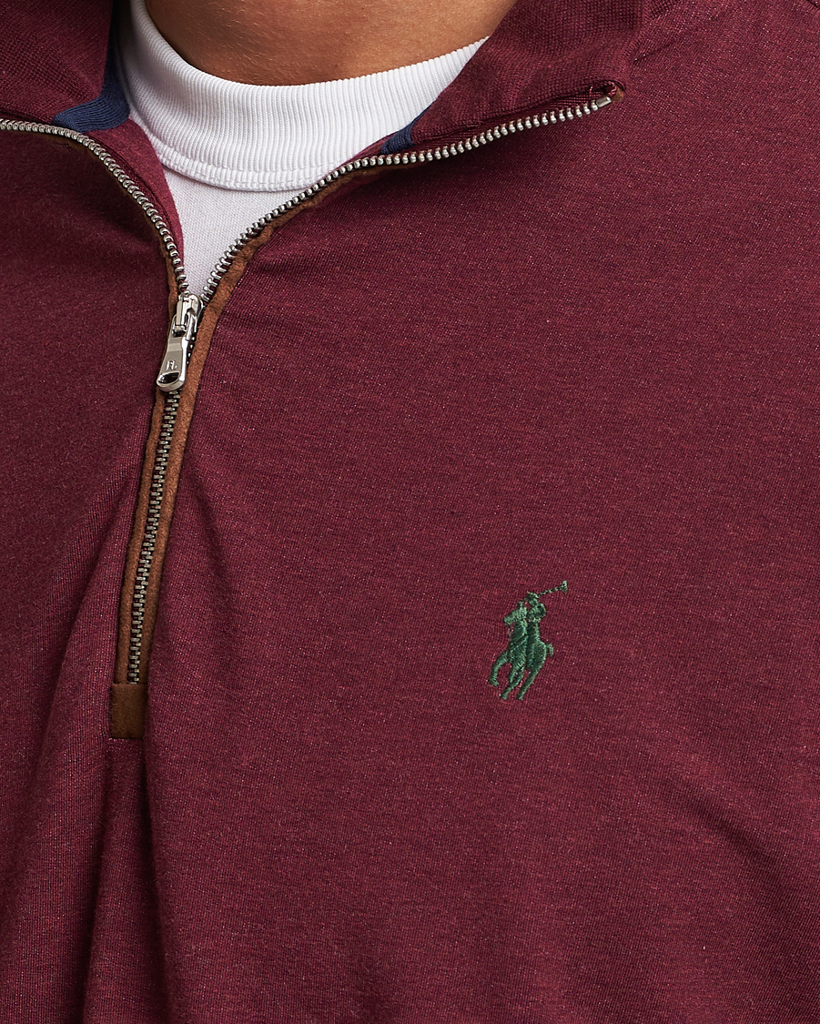 Uomini | Maglieria | Polo Ralph Lauren Golf | Terry Jersey Half Zip Sweater Wine Heather