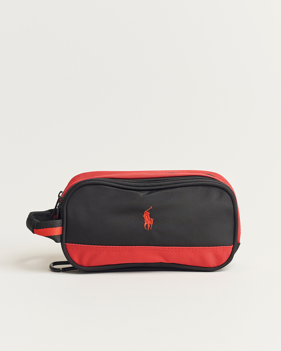 Uomini | RLX Ralph Lauren Large Washbag Black/Red | RLX Ralph Lauren | Large Washbag Black/Red