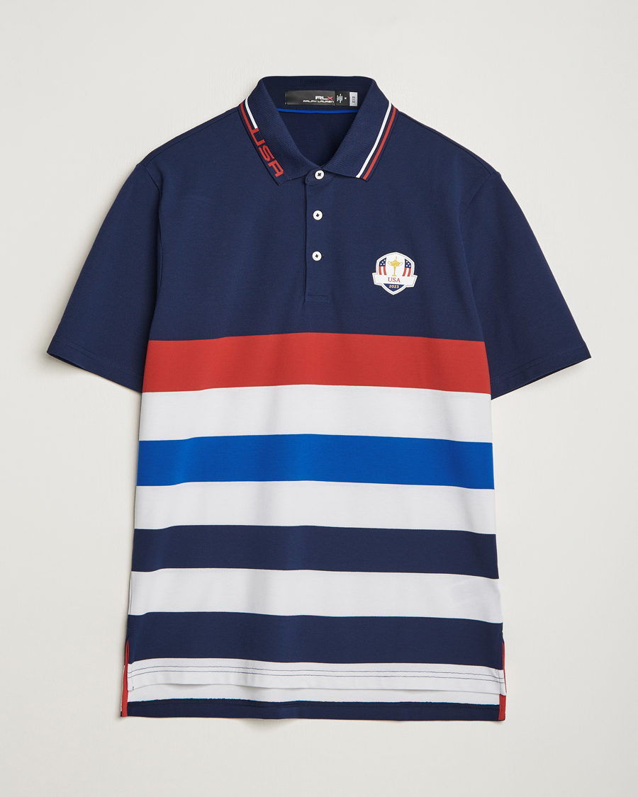 Uomini | Polo | RLX Ralph Lauren | Ryder Cup Stripe Pique French Navy/Multi