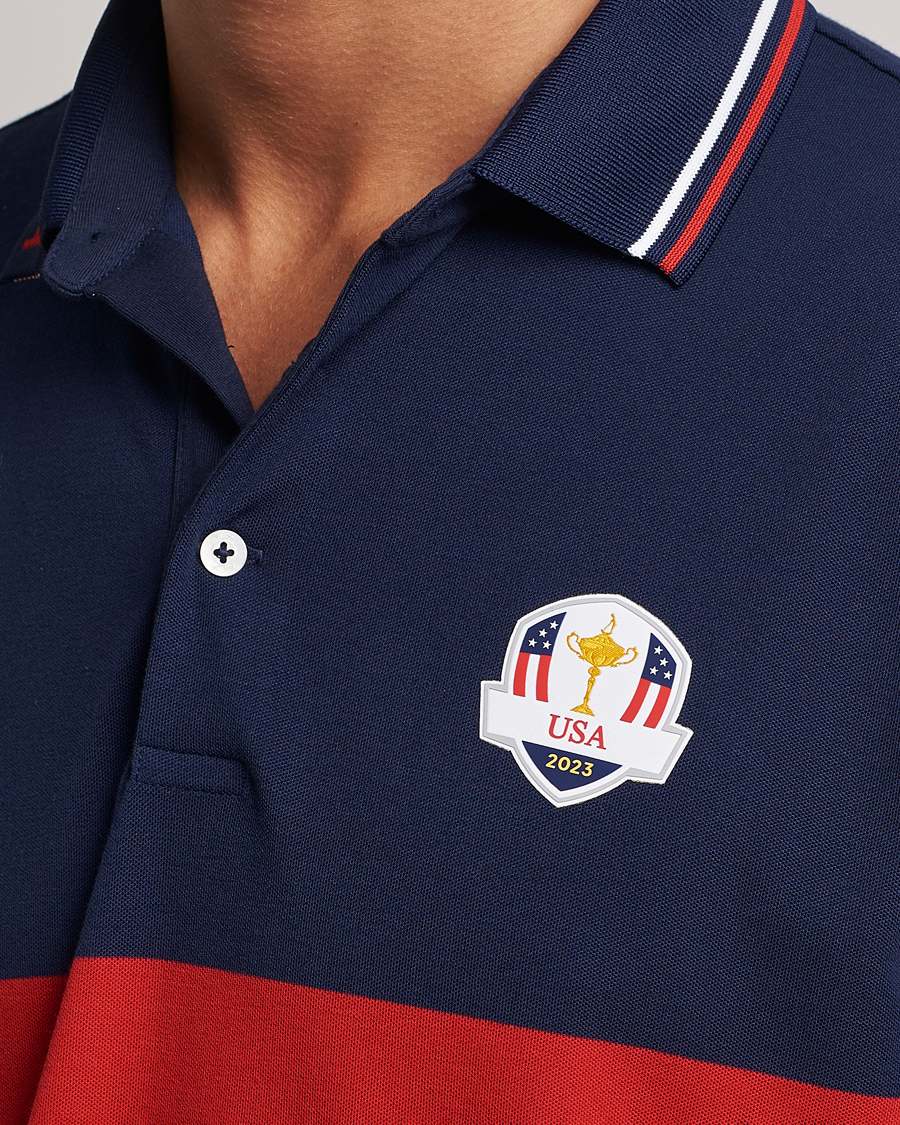 Uomini | Polo | RLX Ralph Lauren | Ryder Cup Stripe Pique French Navy/Multi