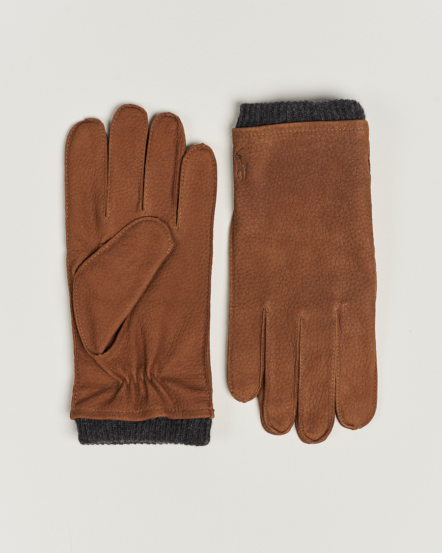 Uomini | Polo Ralph Lauren Leather Gloves Tan | Polo Ralph Lauren | Leather Gloves Tan