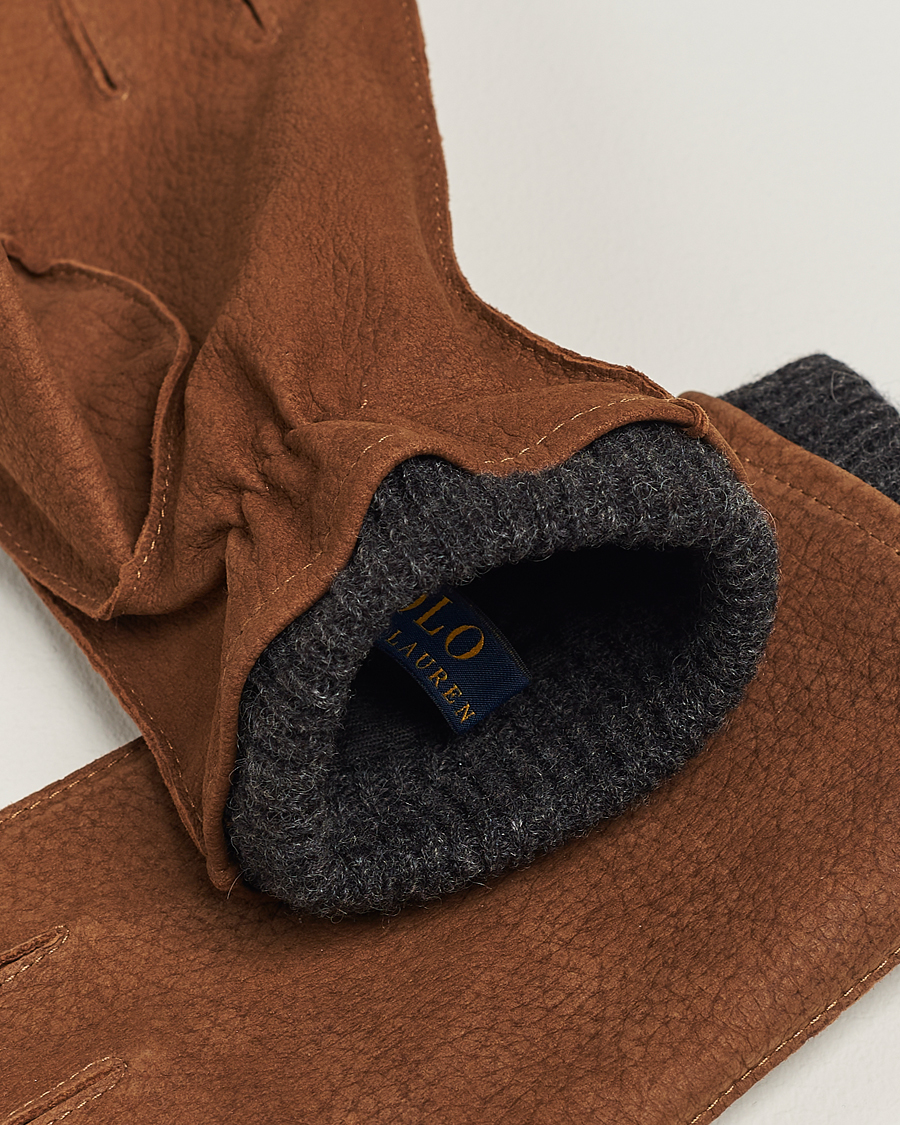 Uomini | Polo Ralph Lauren Leather Gloves Tan | Polo Ralph Lauren | Leather Gloves Tan