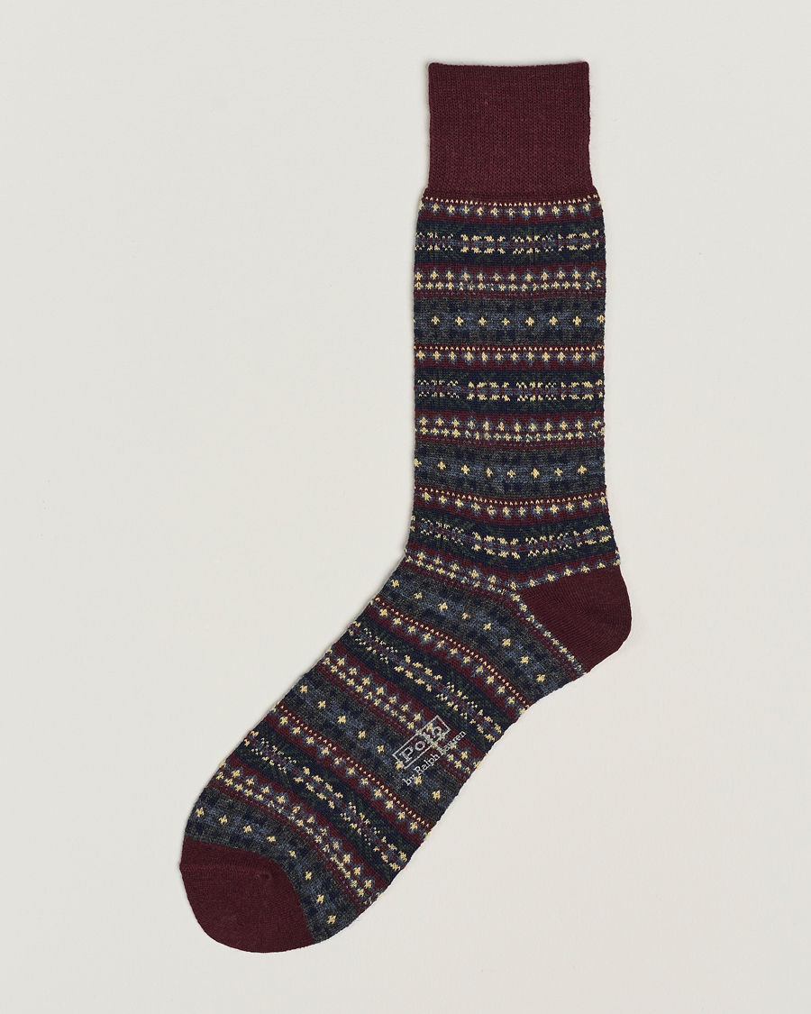 Uomini | Biancheria intima | Polo Ralph Lauren | Wool Fairisle Socks Wine