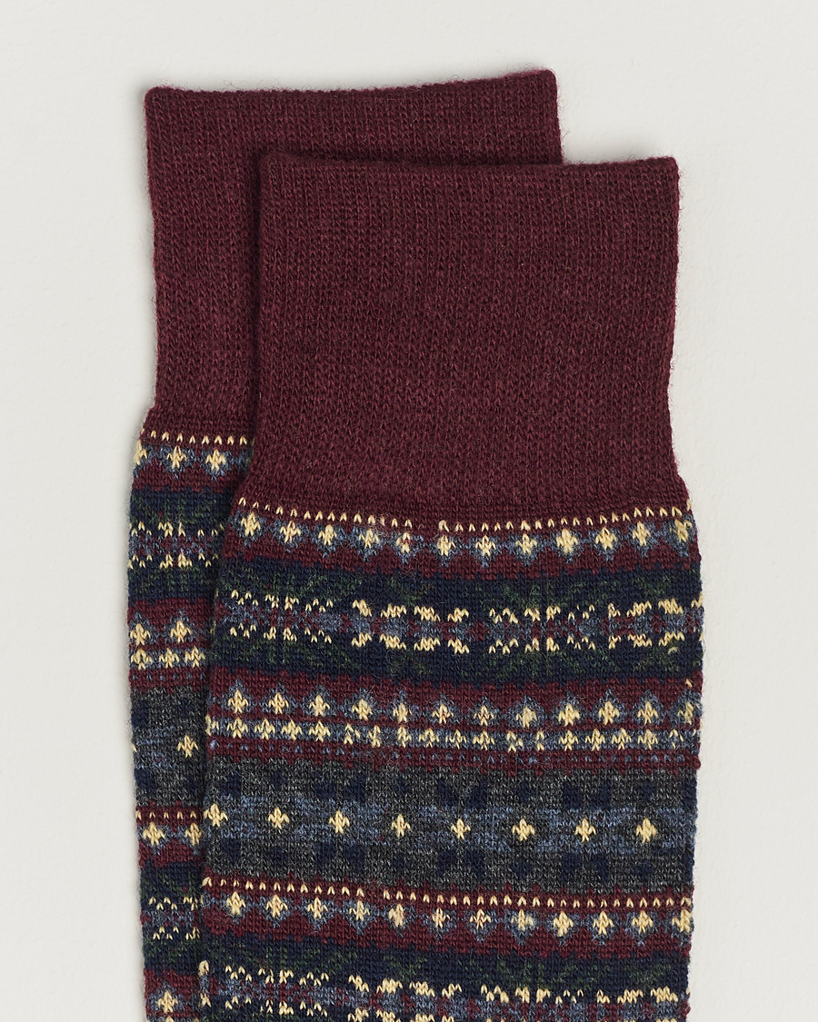 Uomini | Biancheria intima | Polo Ralph Lauren | Wool Fairisle Socks Wine