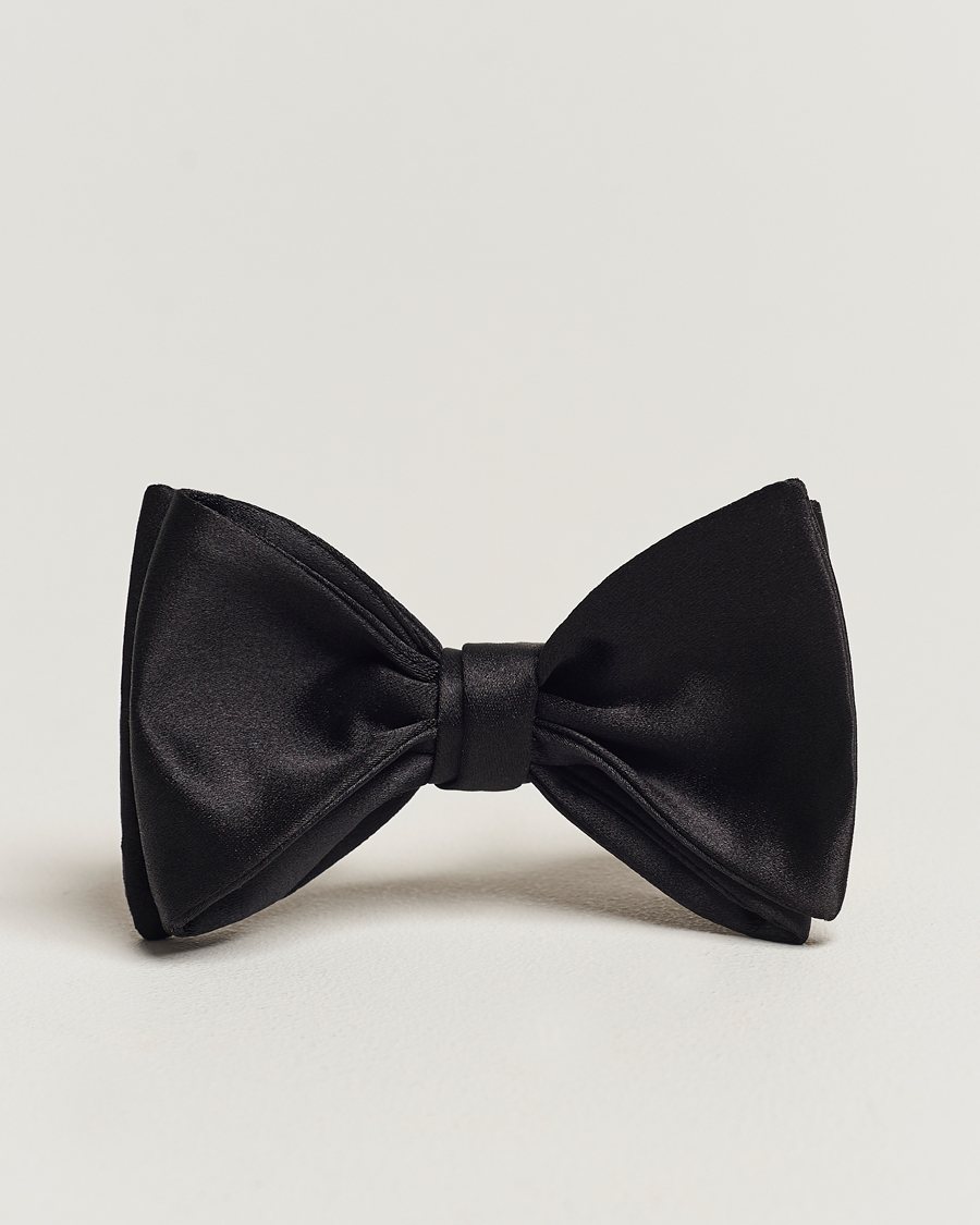 Uomini | Polo Ralph Lauren Silk Self Tie Bow Tie Black | Polo Ralph Lauren | Silk Self Tie Bow Tie Black
