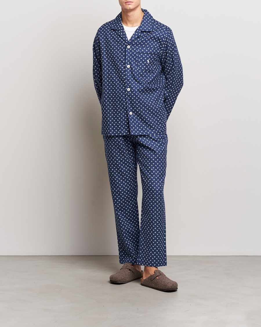 Uomini | Accappatoi & Pigiami | Polo Ralph Lauren | Flannel Paisley Pyjama Set Navy
