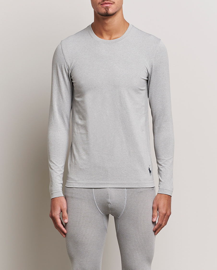 Uomini | T-shirt | Polo Ralph Lauren | Performance Seamless Long Sleeve Tee Light Sport Heather