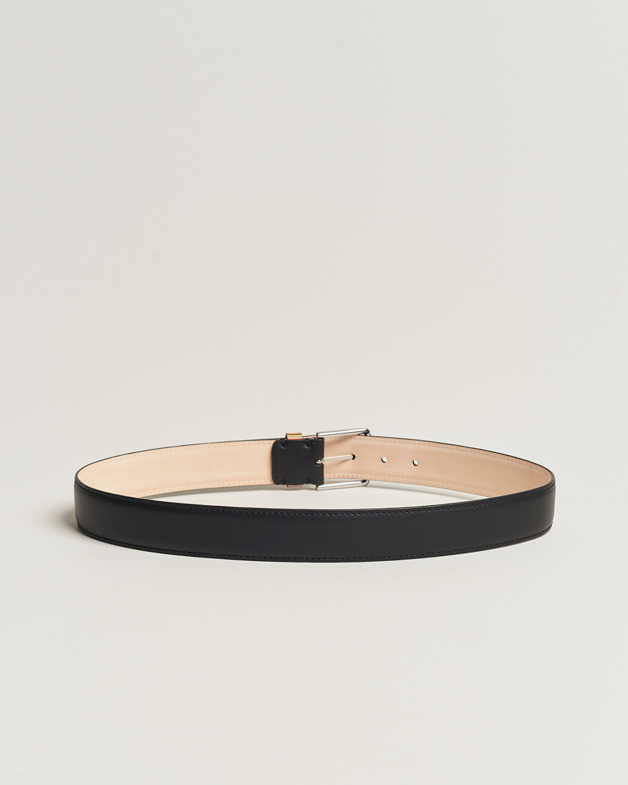 Uomini | Paul Smith Leather Stripe Belt Black | Paul Smith | Leather Stripe Belt Black