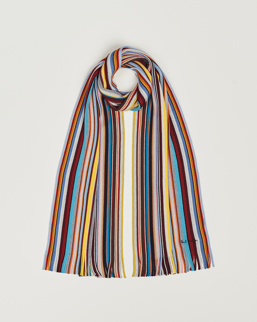 Uomini | Paul Smith Merino Wool Signature Scarf Multi | Paul Smith | Merino Wool Signature Scarf Multi