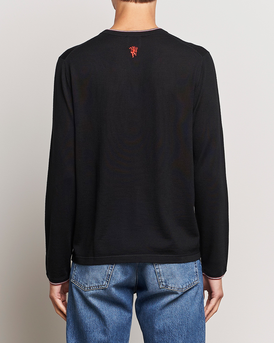 Uomini | Maglieria | Paul Smith | Merino Wool Knitted Crew Neck Sweater Black