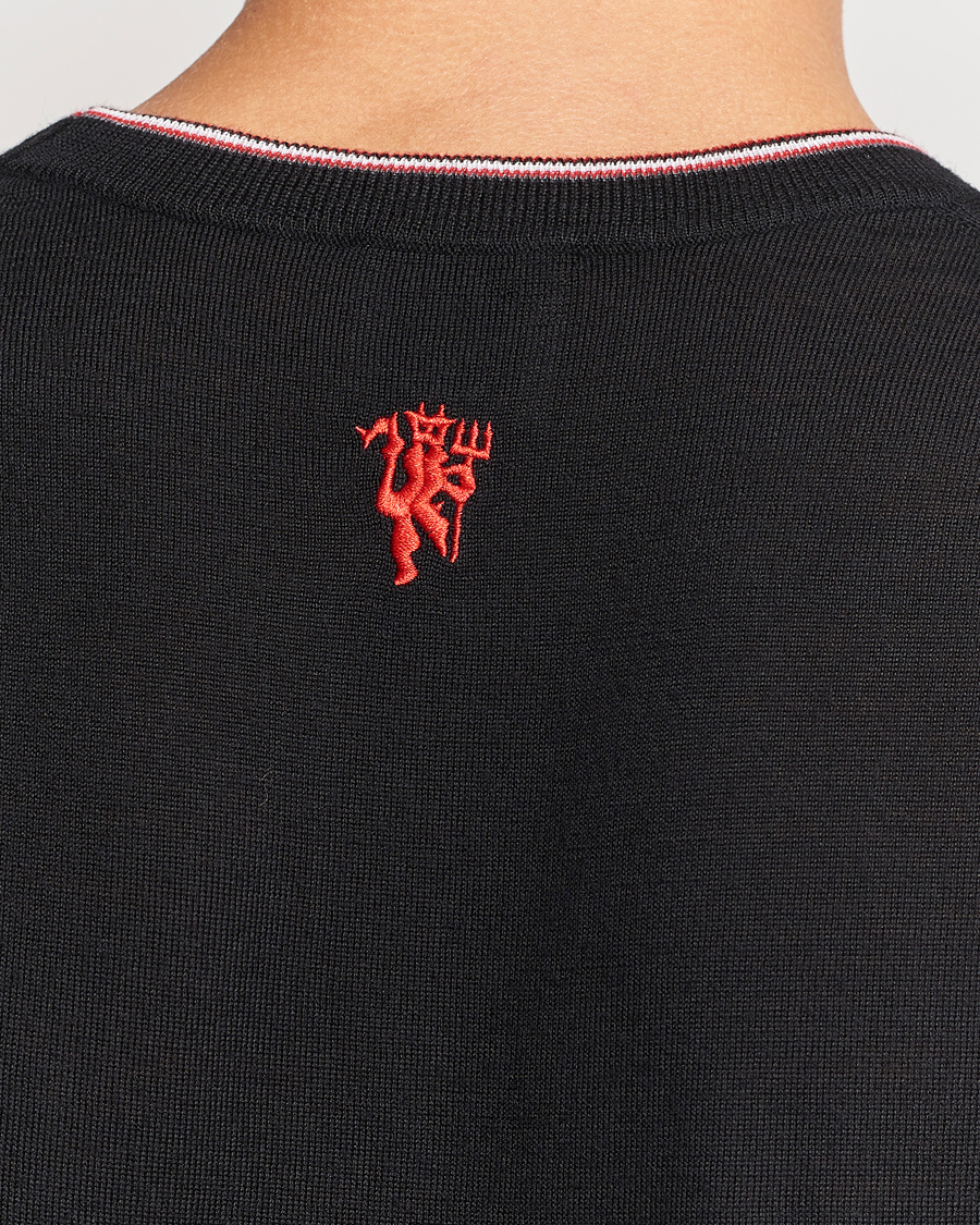 Uomini | Maglieria | Paul Smith | Merino Wool Knitted Crew Neck Sweater Black