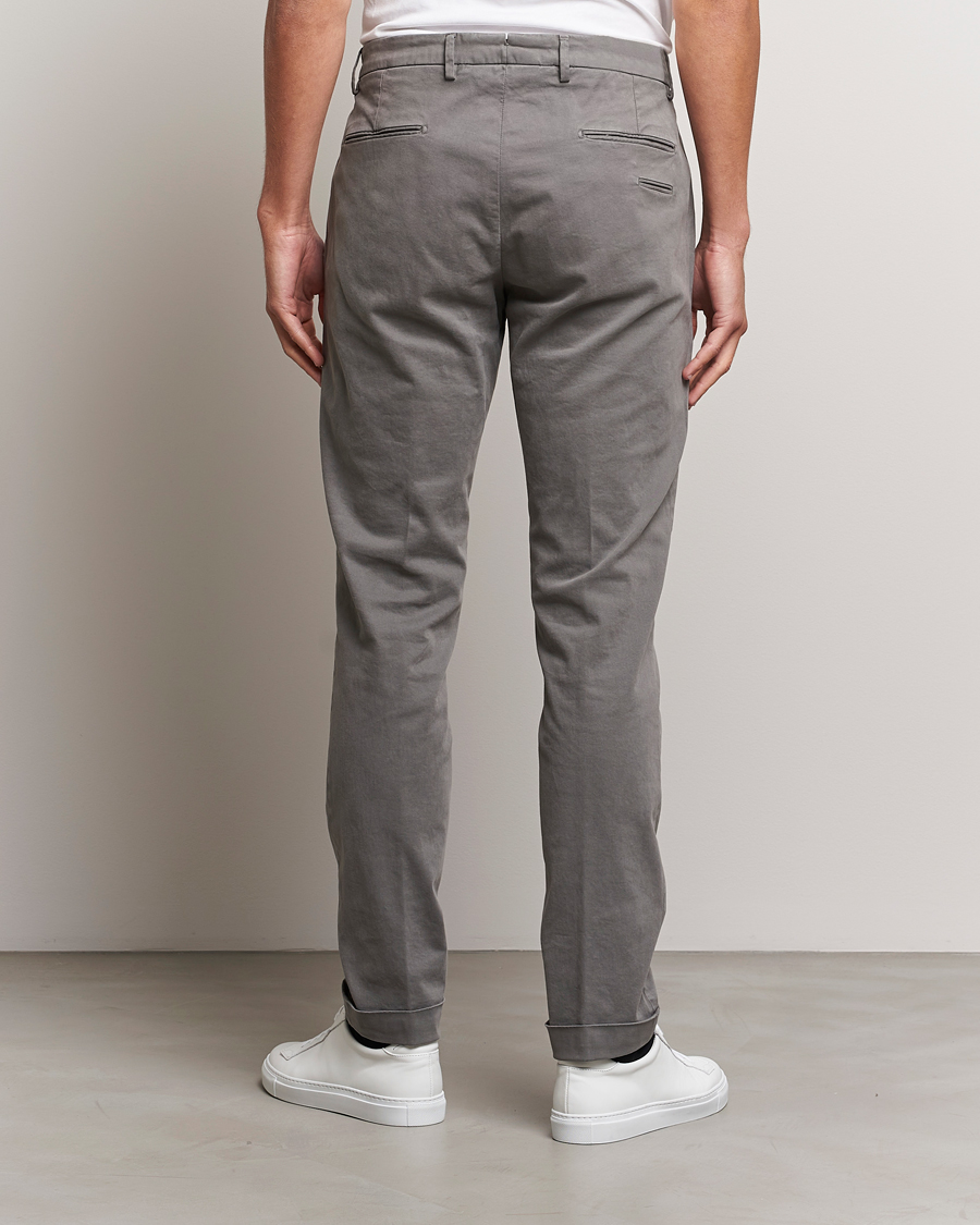 Uomini | Pantaloni | Briglia 1949 | Slim Fit Cotton Stretch Chino Grey