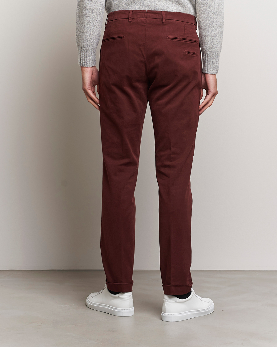Uomini | Pantaloni | Briglia 1949 | Slim Fit Cotton Stretch Chino Wine