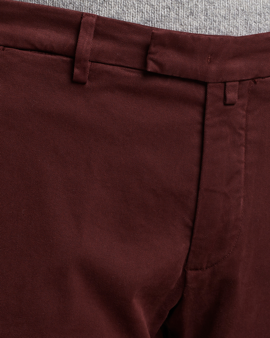 Uomini | Pantaloni | Briglia 1949 | Slim Fit Cotton Stretch Chino Wine