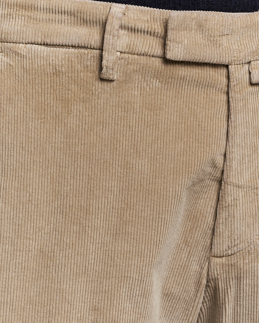 Uomini | Pantaloni | Briglia 1949 | Slim Fit Corduroy Trousers Beige